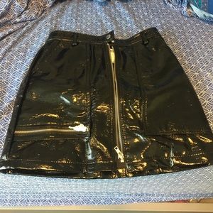 Black pleather skirt!